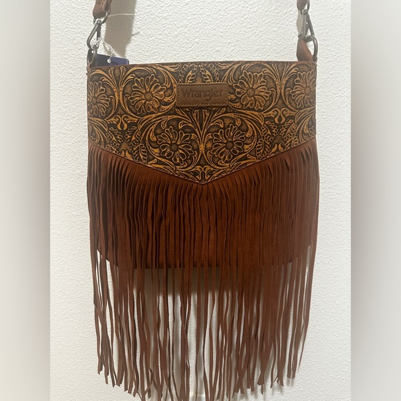 NWT Montana West Wrangler Vintage Floral Embossed Crossbody Purse WG63-G9360 - Picture 1 of 12